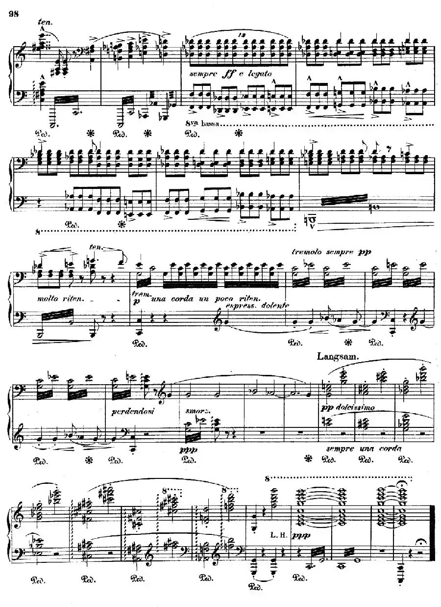 Orpheus S.98（第四交响诗）（钢琴独奏版）