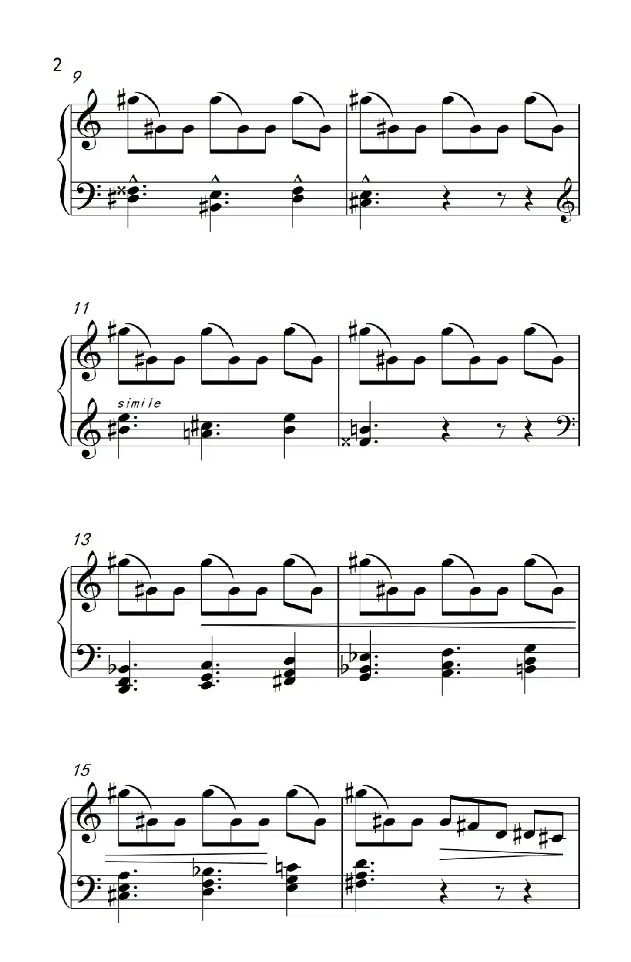 六首保加利亚节奏舞曲 第六首（巴托克 小宇宙 钢琴教程 6）