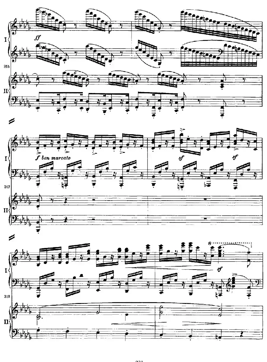 降B大调第二钢琴协奏曲 （P31——40）