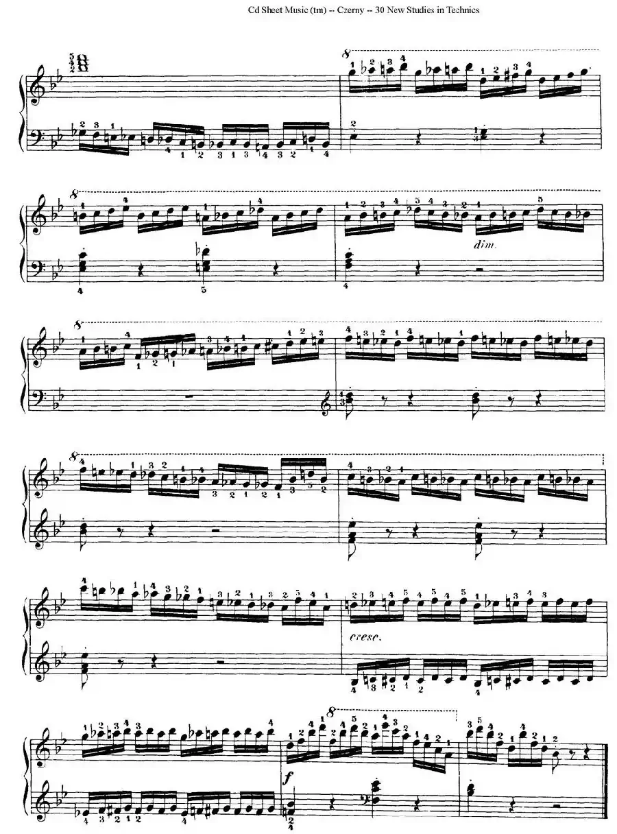Czerny - 30 New Studies - 21（车尔尼Op849 - 30首练习曲）