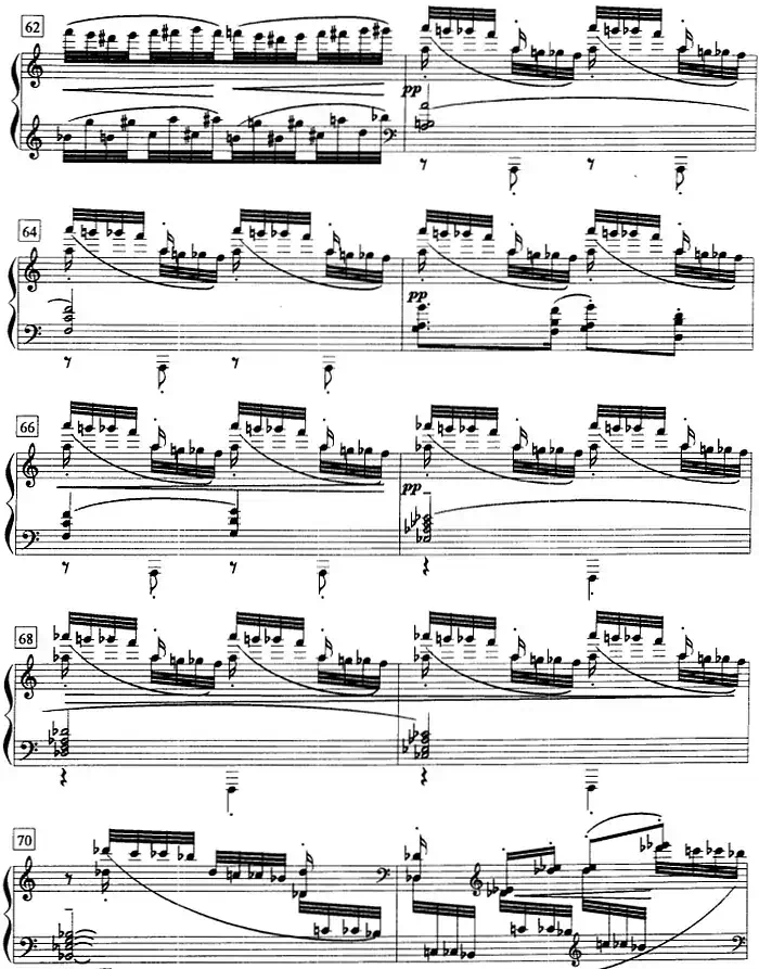 钢琴教程第八级 练习曲（半音阶练习曲 《12首钢琴练习曲》No.7）
