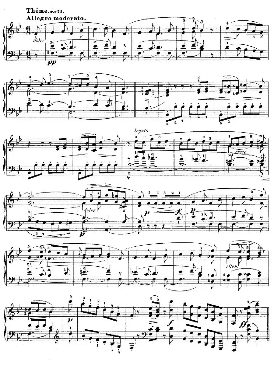 Variations on Je Vends Des Scapulaires Op.12（降B大调华丽变奏曲）