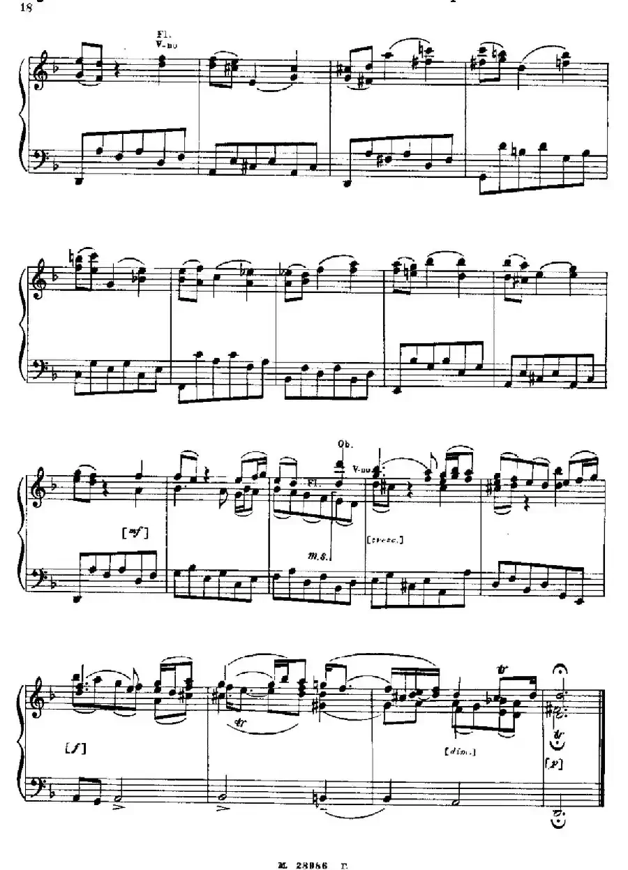 Brandenburg Concerto No.2 in F Major BWV.1047（F大调第二勃兰登堡协奏曲·钢琴独奏版）