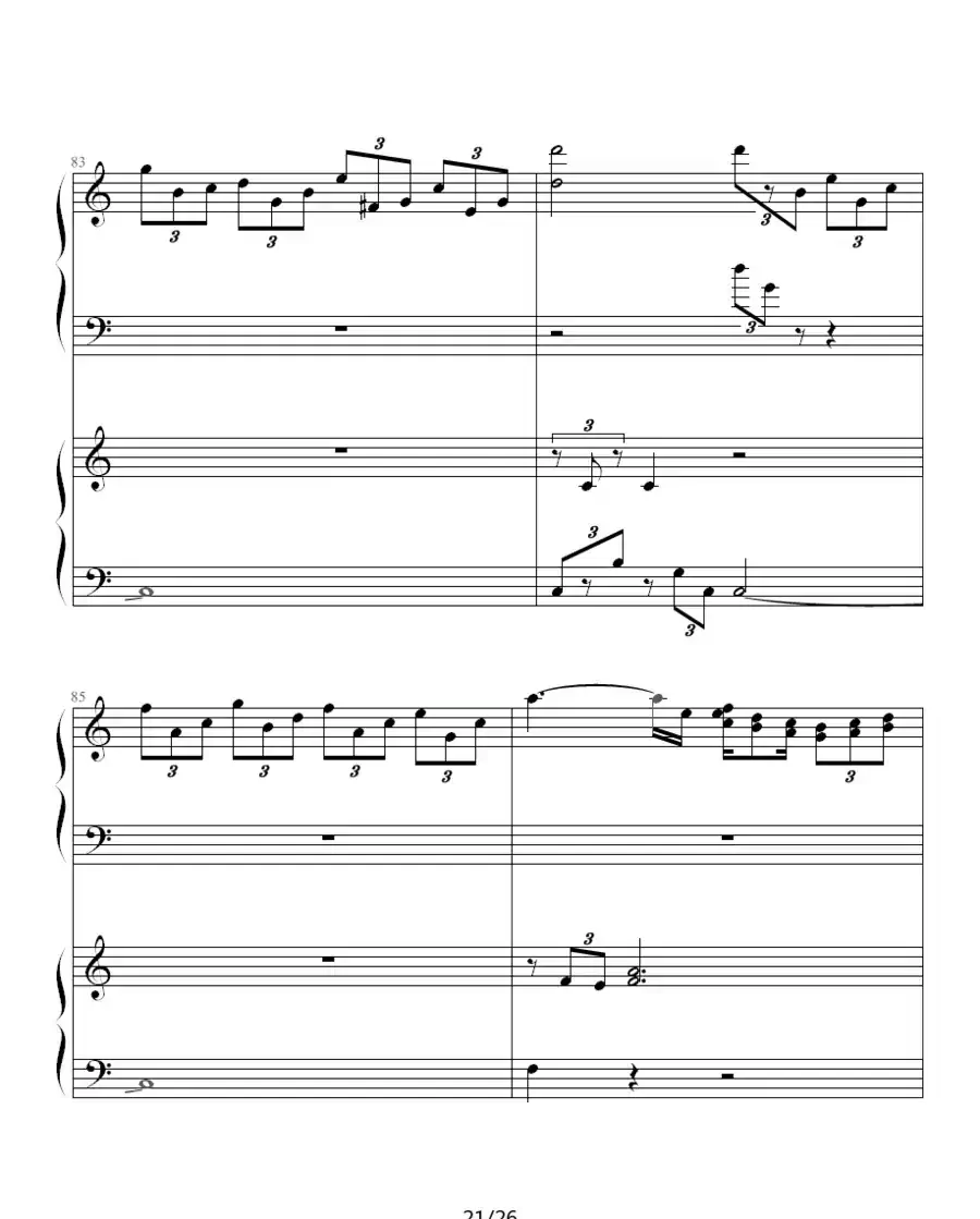 ココロの音(双钢琴)