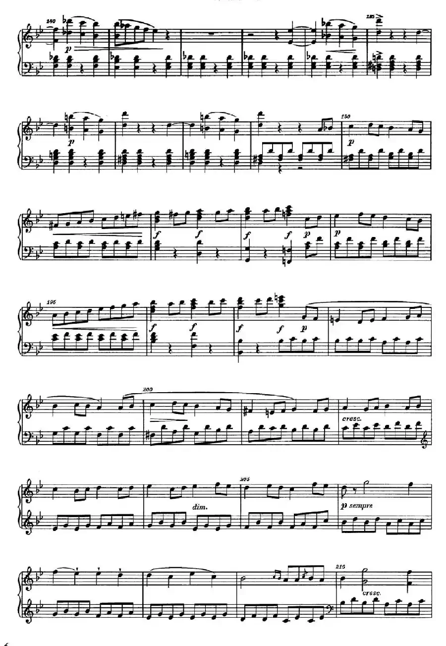 降B大调钢琴奏鸣曲 （Piano Sonata in B-flat Major Op.1）