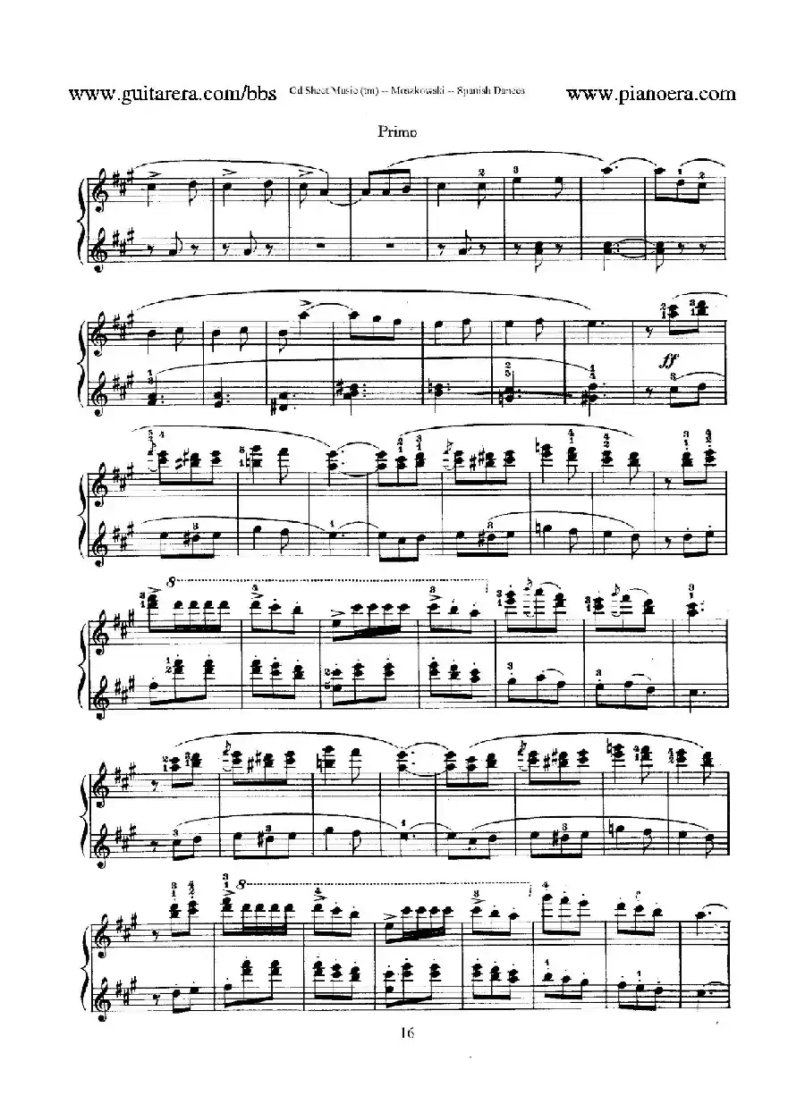 Spanish Dances Op.12（西班牙舞曲·四手联弹版）