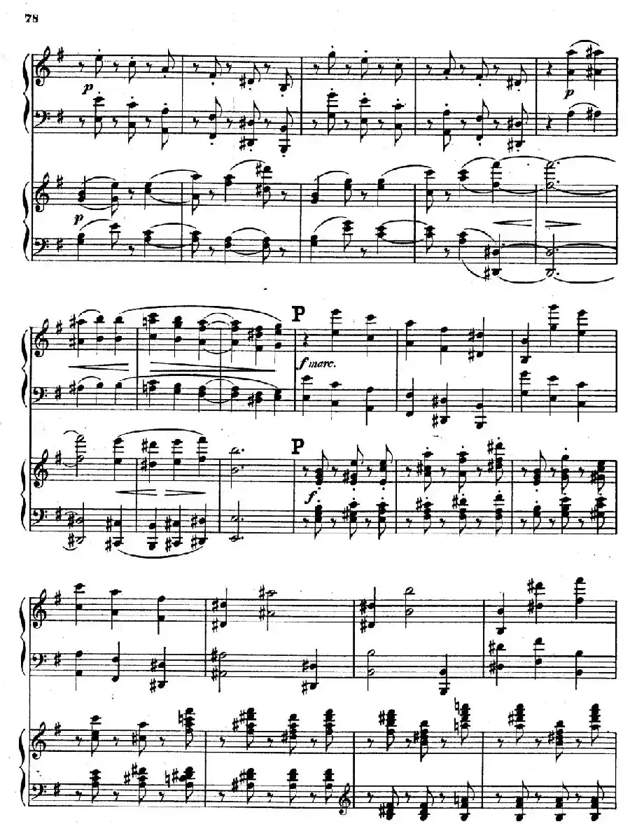 Symphony No.4 in e Minor Op.98（e小调第四交响曲·双钢琴）