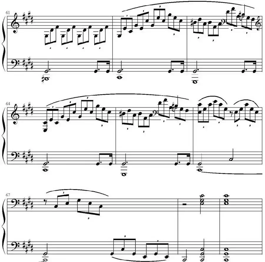 Mondscheinsonate(1st movement)（月光奏鸣曲第一乐章）