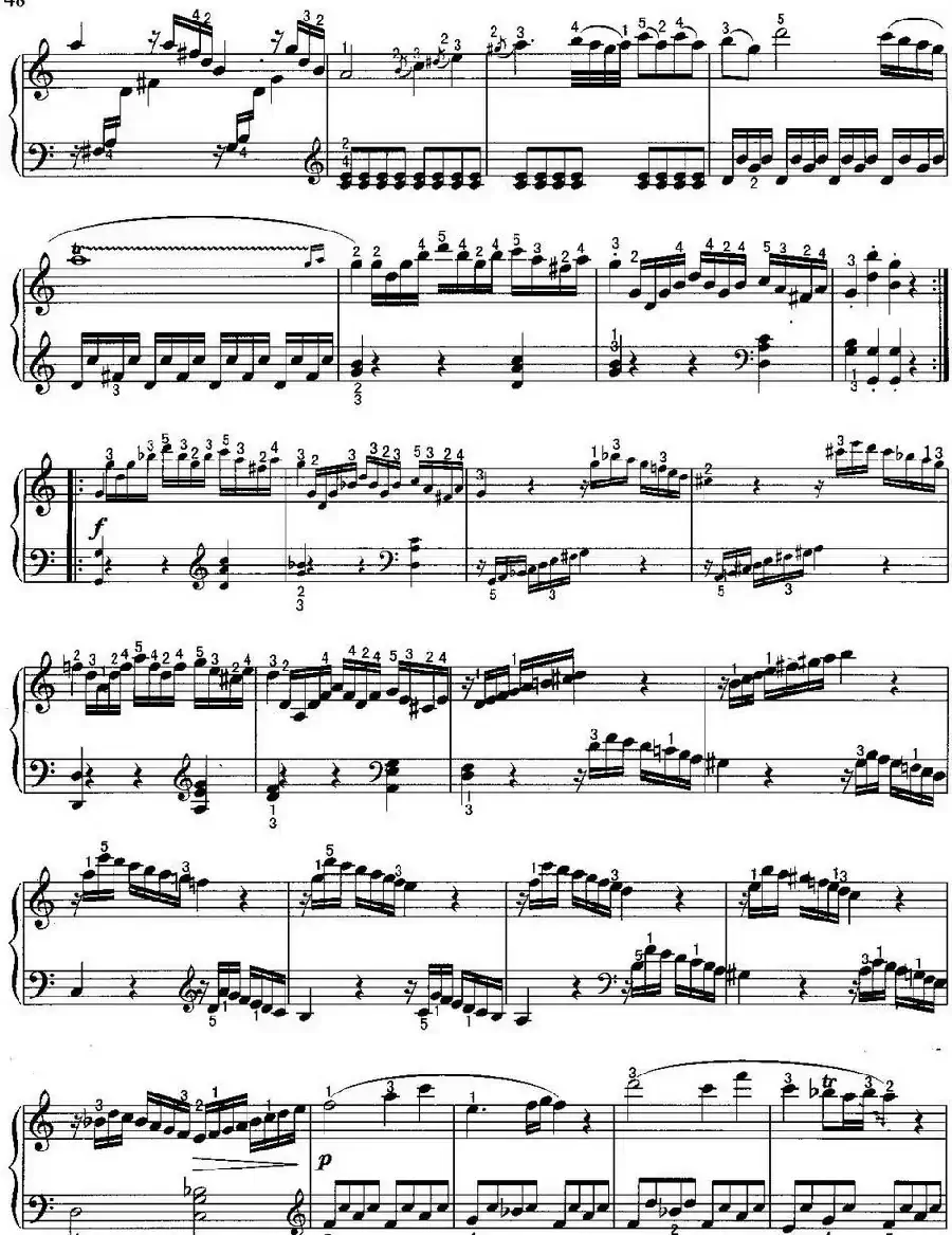 不可不弹的世界钢琴名曲：奏鸣曲（C大调）