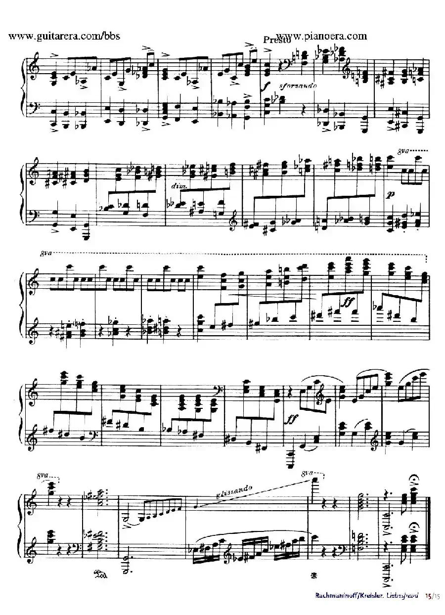 Liebesfreud（爱的喜悦）（钢琴独奏版）