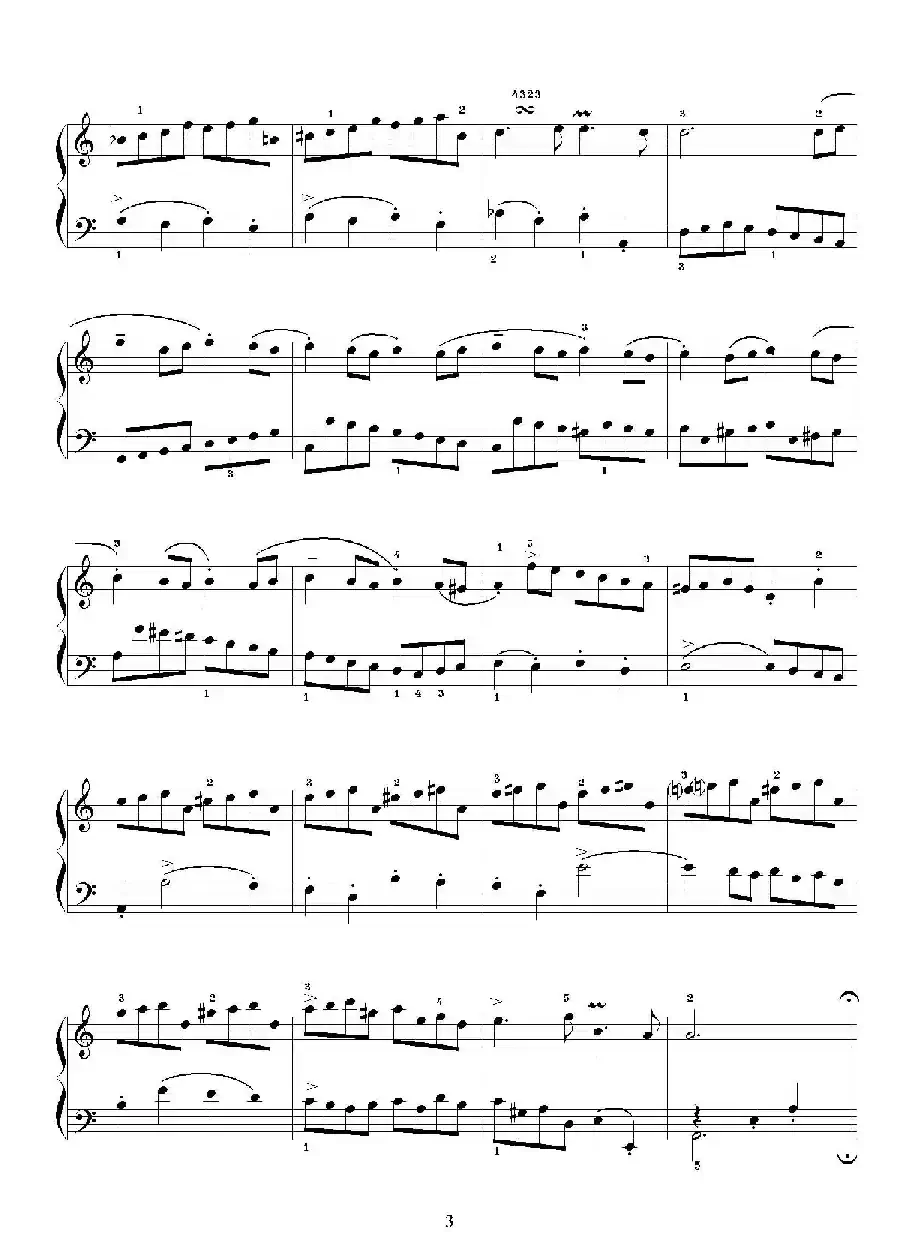 布列舞曲（选自《第二英国组曲》杨一丹标注）