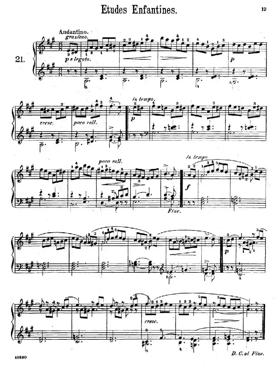 Etudes Enfantines Op.37（儿童钢琴练习曲 第21——25首）