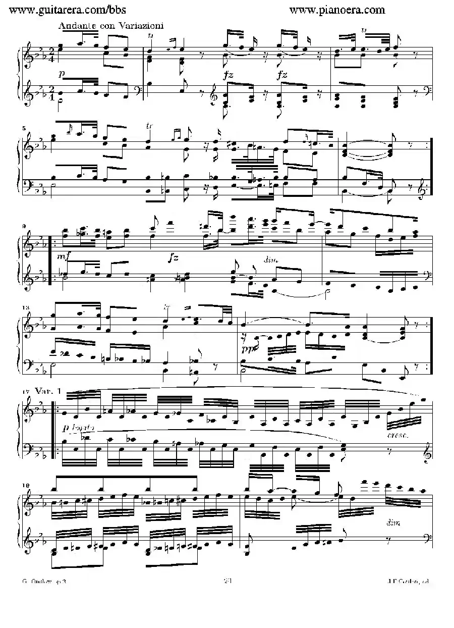 Grande Piano Sonata in c Minor Op.2（c小调华丽钢琴奏鸣曲·第三乐章）