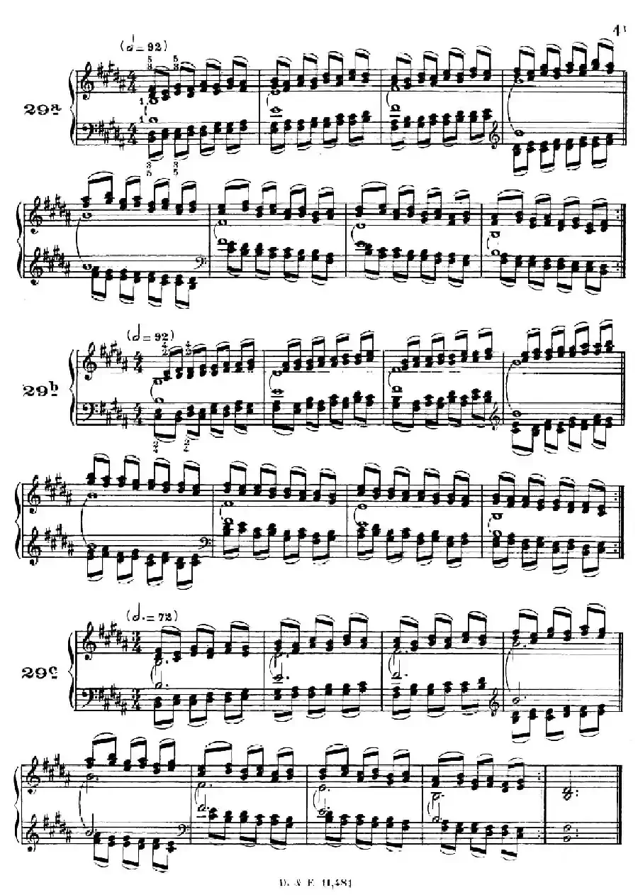 51 Exercises, WoO 6(51首钢琴练习 26—30)