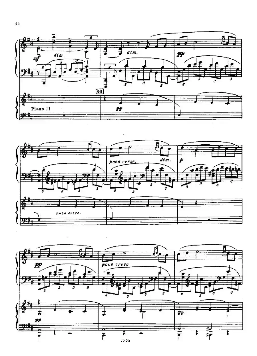 升f小调第一钢琴协奏曲 Op.1（双钢琴版）
