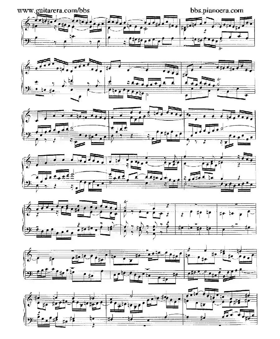 Fantasia and Fugue in a Minor BWV 904（a小调幻想曲与赋格）