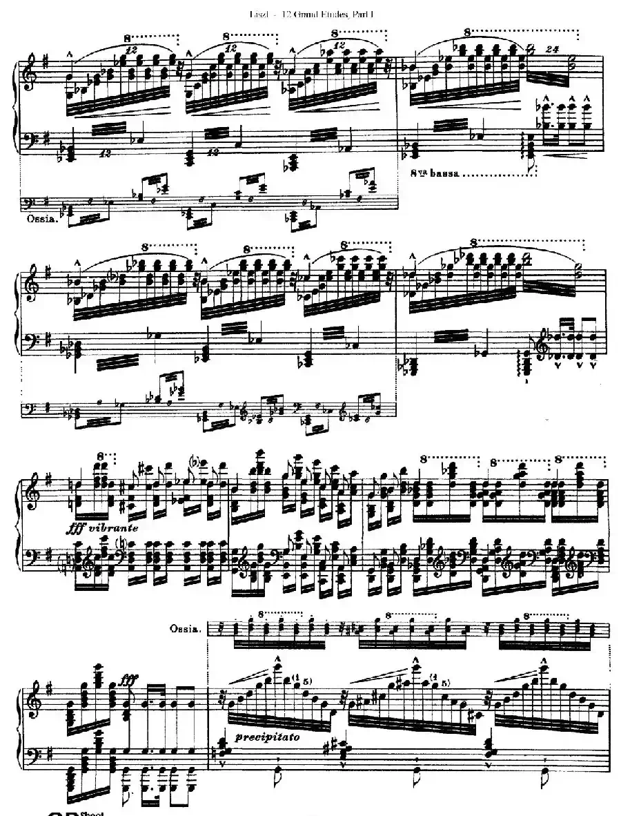 12 Grand Etudes S.137（12首华丽的练习曲·6）