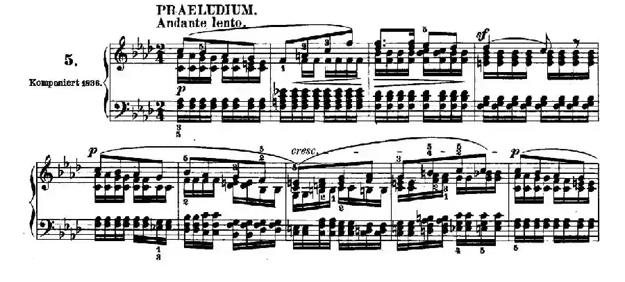6 Preludes and Fugues Op.35（6首前奏曲与赋格·5）
