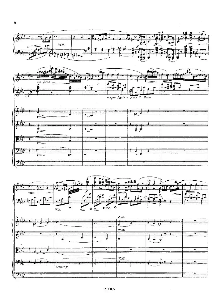 Piano Concerto No.2 in f Minor Op.21（f小调第二钢琴协奏曲·总谱）