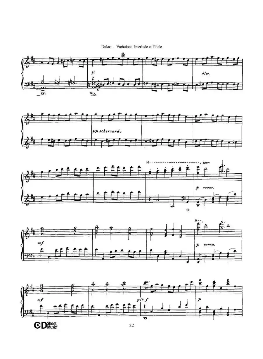 Variations, Interlude & Finale on theme de Rameau（拉摩主题变奏曲、间奏曲和终曲·第二部分）