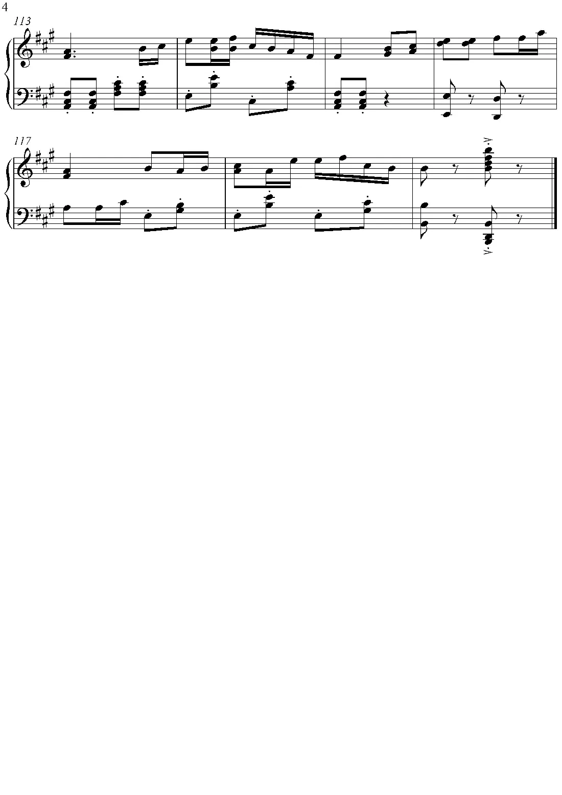 花儿舞曲（钢琴谱）