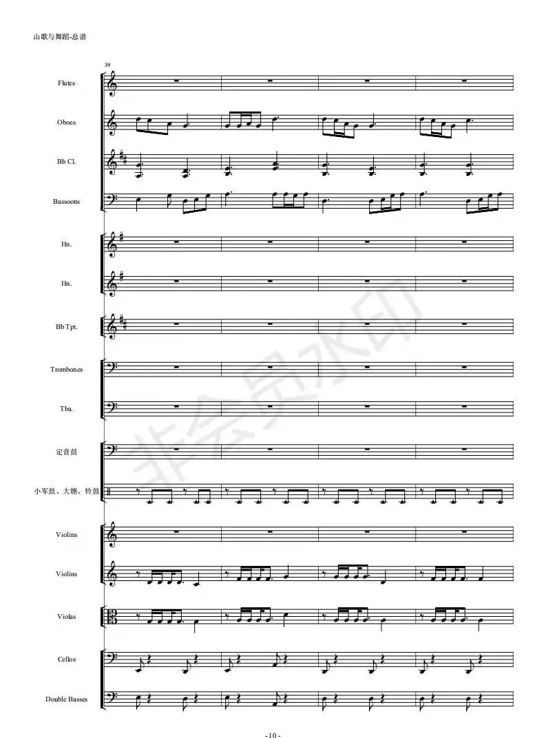 河南民歌组曲（第三乐章）