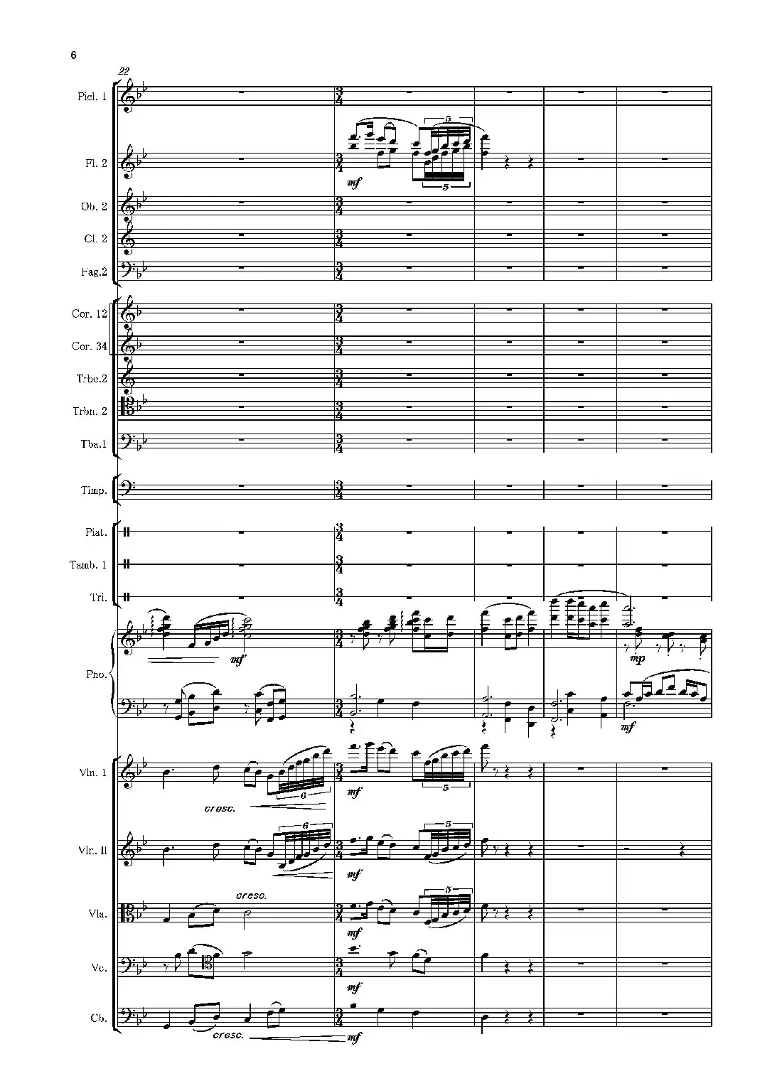 第二钢琴协奏曲(第一·二·三乐章)(管弦乐作品)