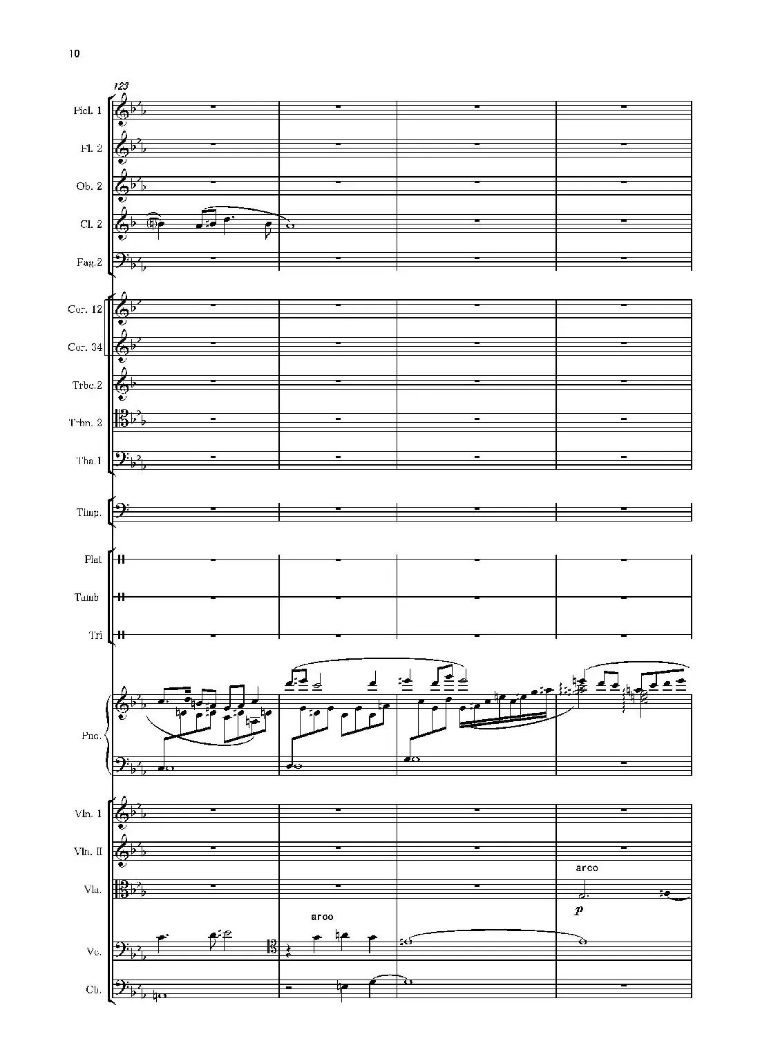 第二钢琴协奏曲(第一·二·三乐章)(管弦乐作品)