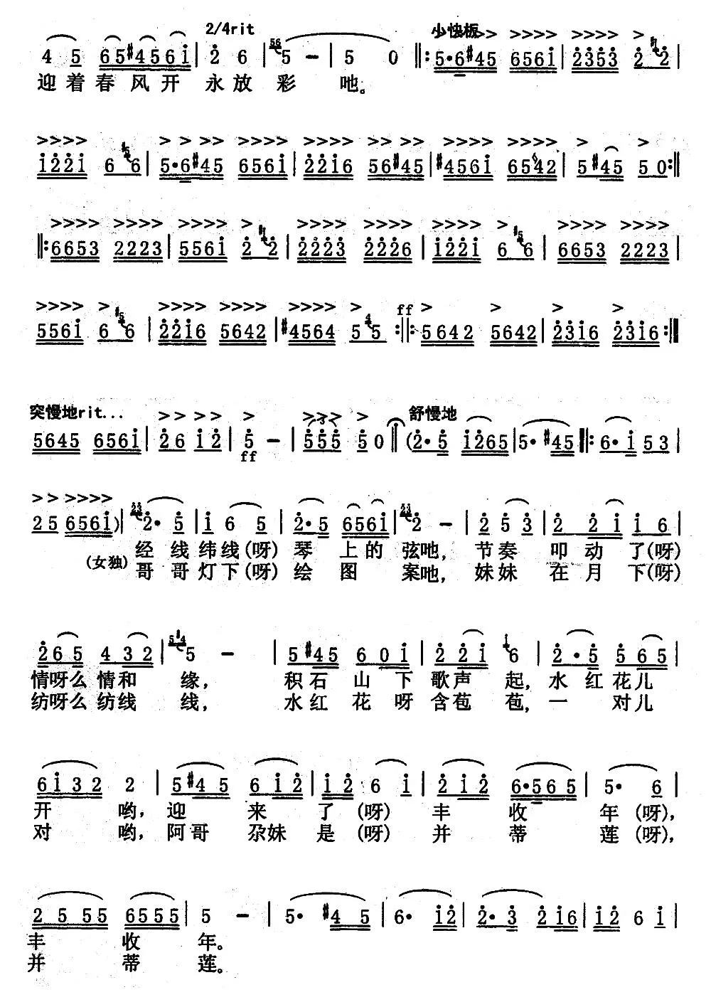 水红花开了（张璟 词曲）