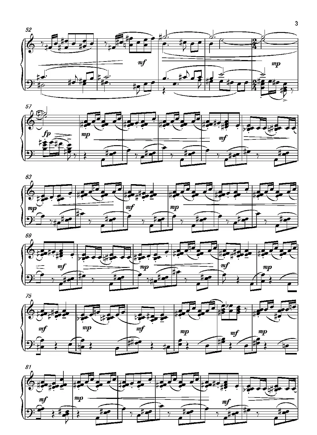 第4钢琴奏鸣曲Piano Sonata N0.4(第3乐章)