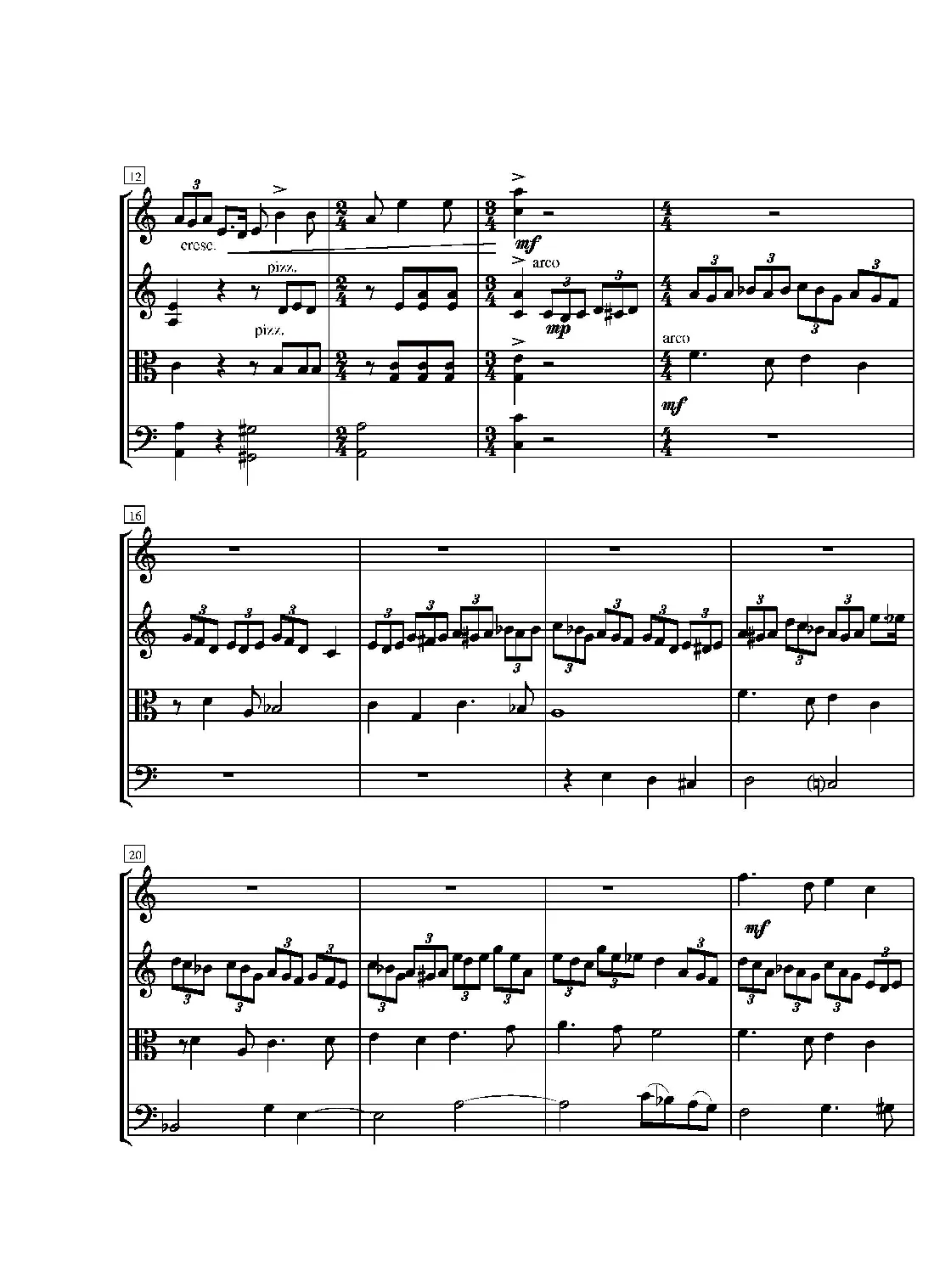 第一弦乐四重奏（葛清作品）