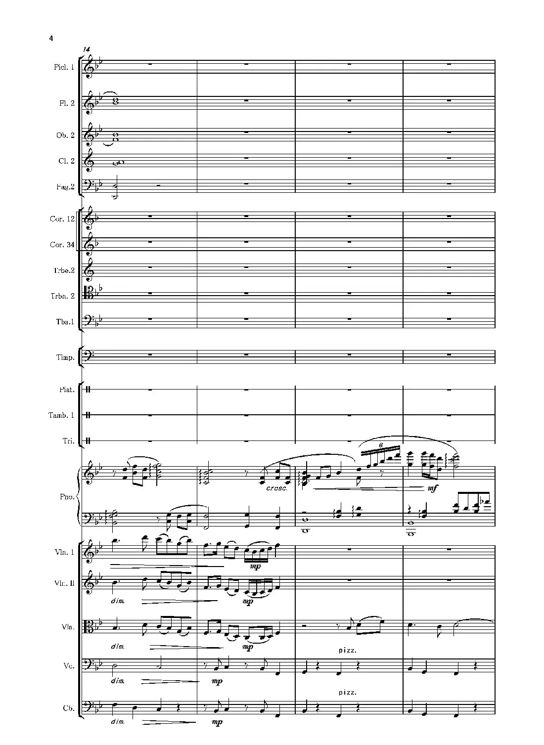 第二钢琴协奏曲(第一·二·三乐章)(管弦乐作品)