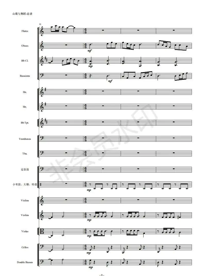 河南民歌组曲（第三乐章）