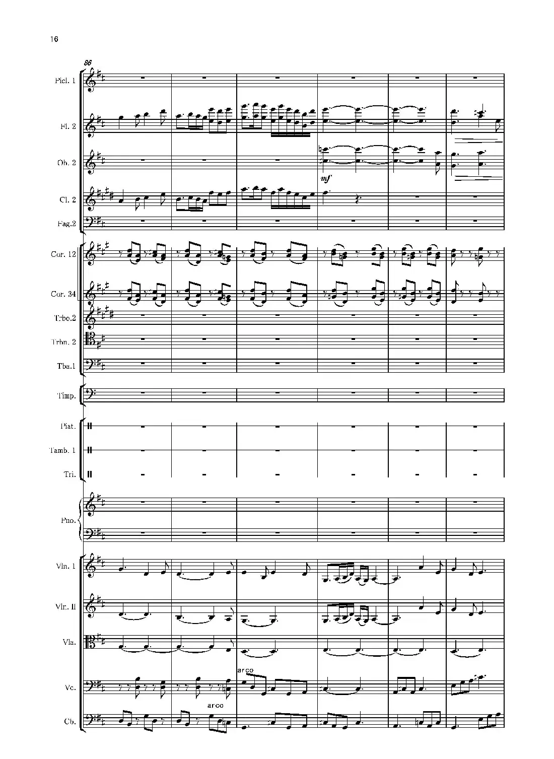 第二钢琴协奏曲(第一·二·三乐章)(管弦乐作品)