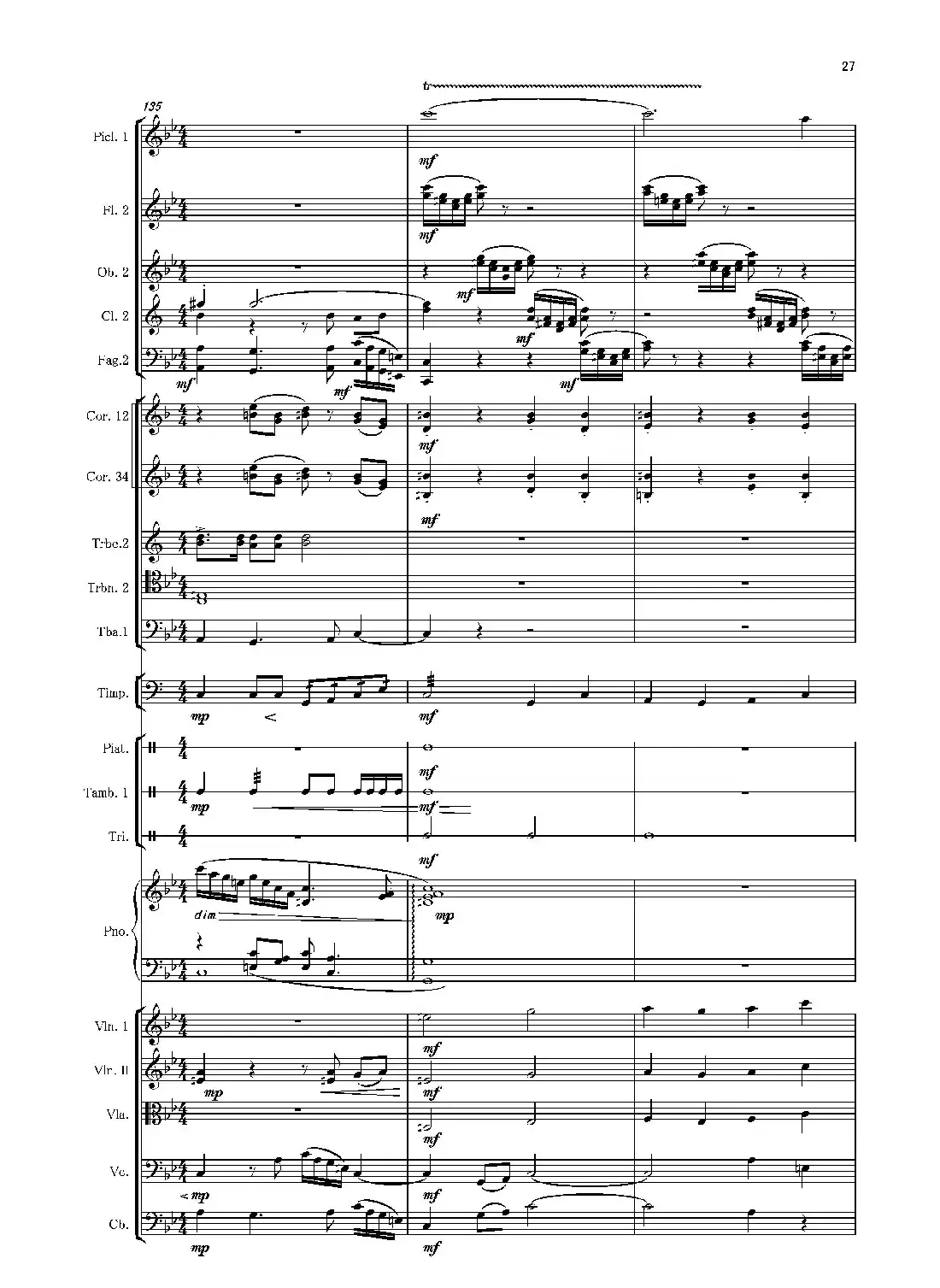 第二钢琴协奏曲(第一·二·三乐章)(管弦乐作品)