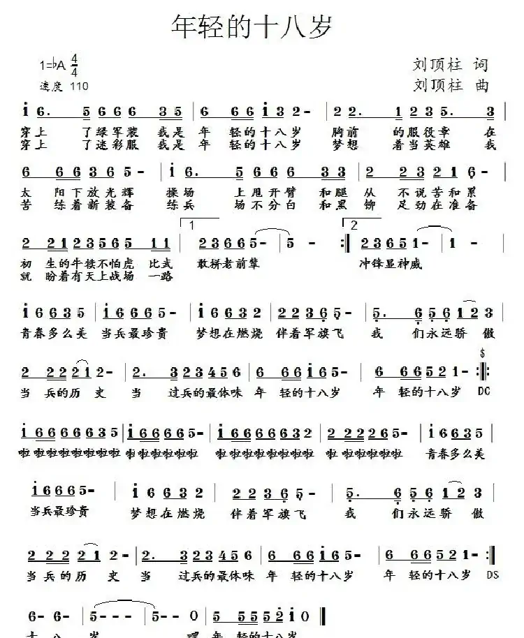 年轻的18岁(闫子西演唱)