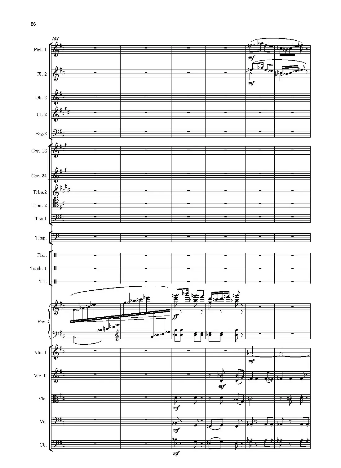 第二钢琴协奏曲(第一·二·三乐章)(管弦乐作品)