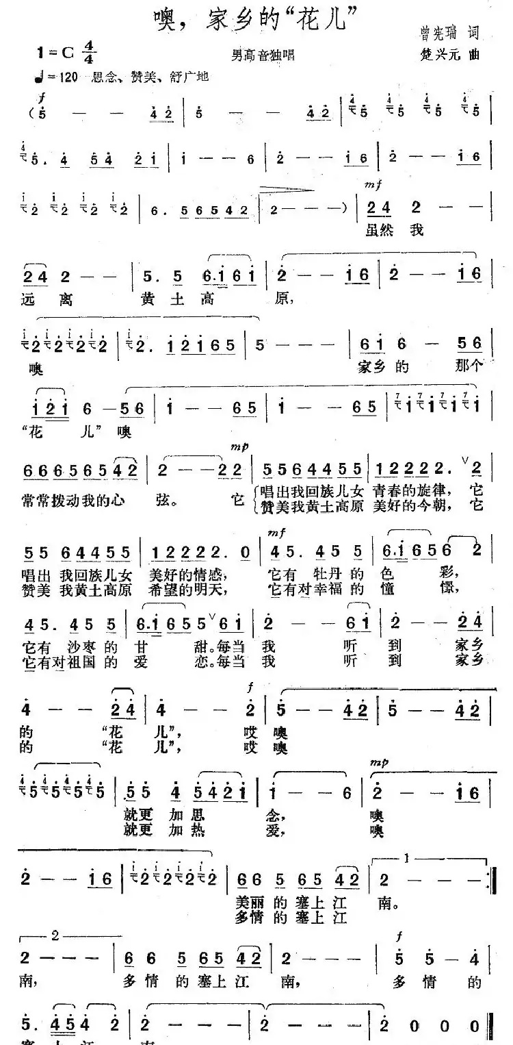 噢，家乡的“花儿”