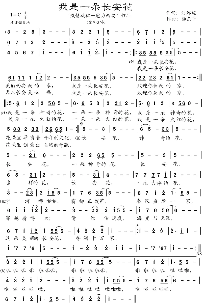 我是一朵长安花