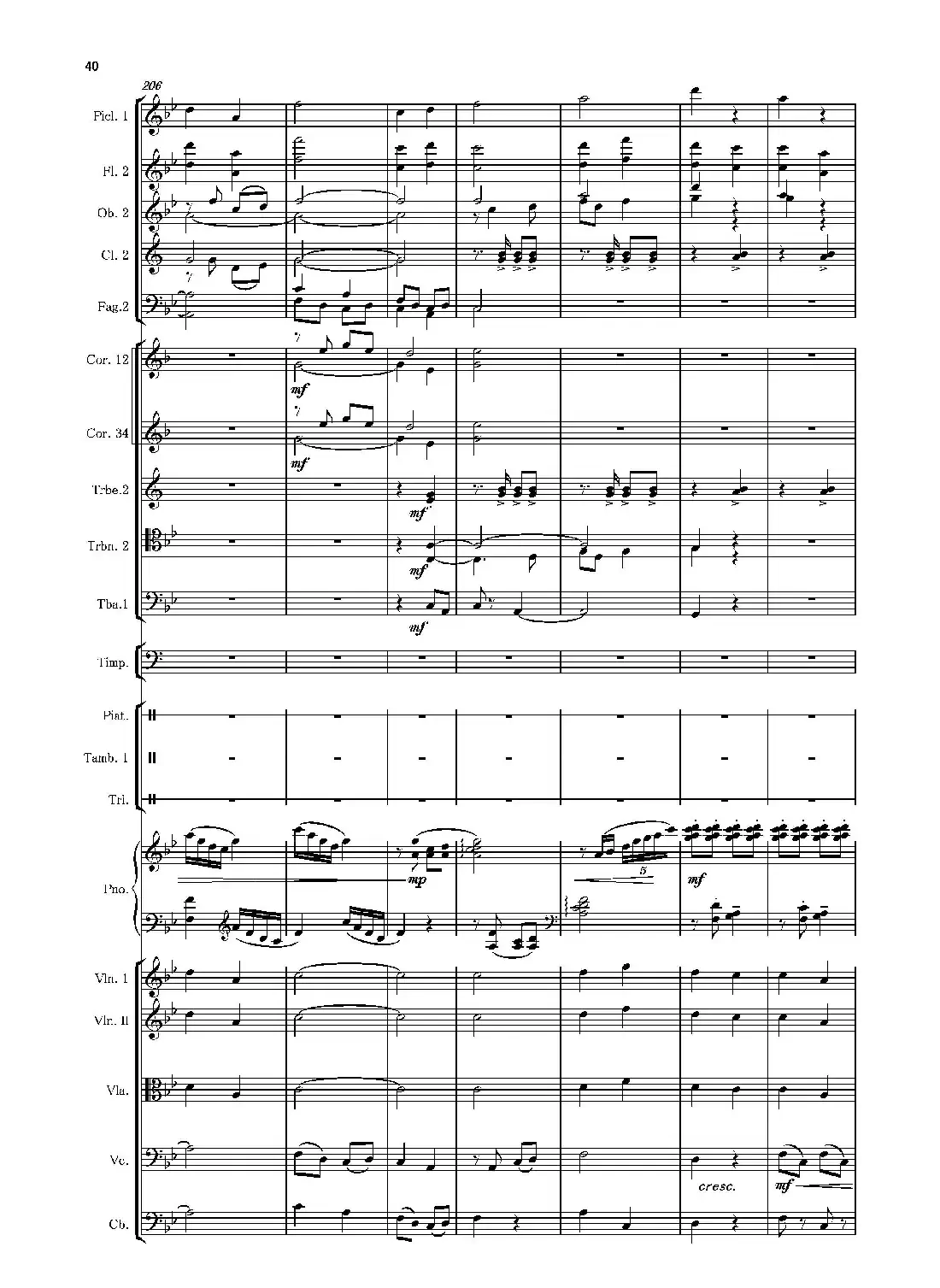 第二钢琴协奏曲(第一·二·三乐章)(管弦乐作品)