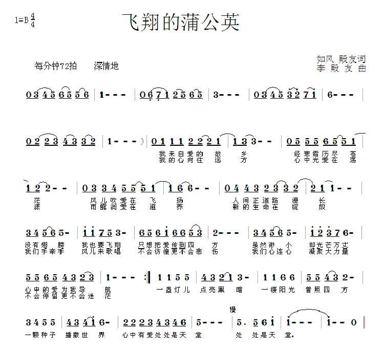飞翔的蒲公英