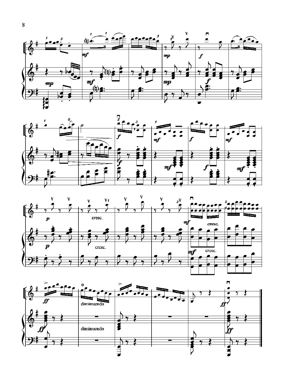 扑蝶舞曲（小提琴独奏+钢琴伴奏）