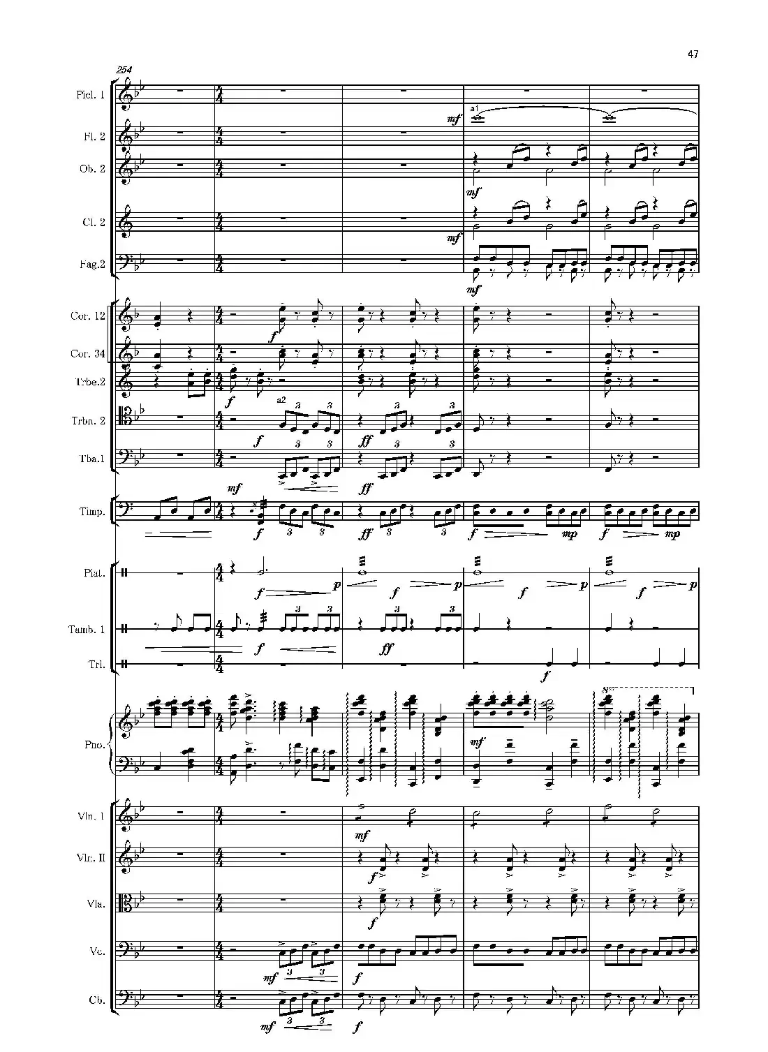 第二钢琴协奏曲(第一·二·三乐章)(管弦乐作品)