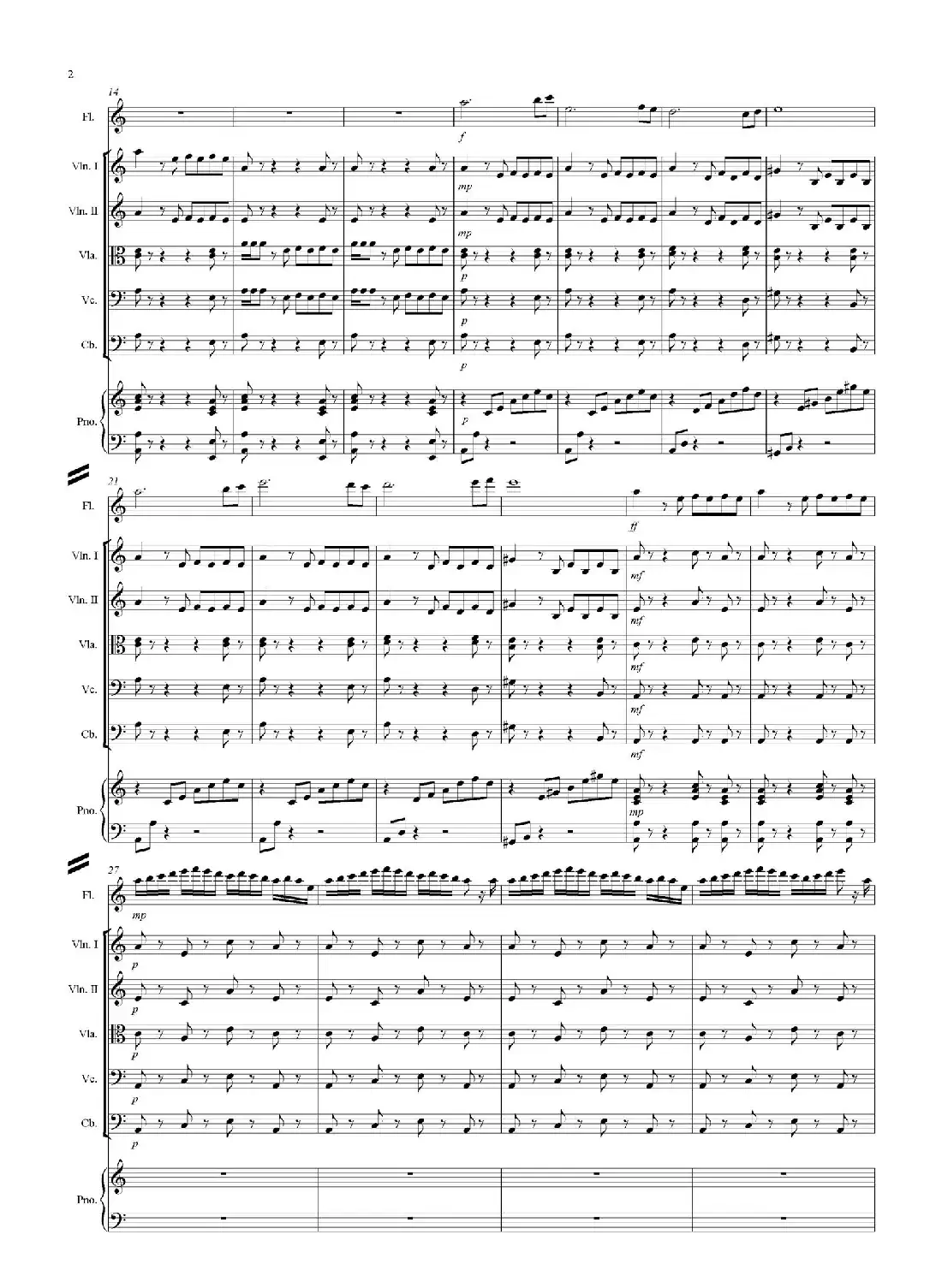 漫·跃(器乐合奏总谱)