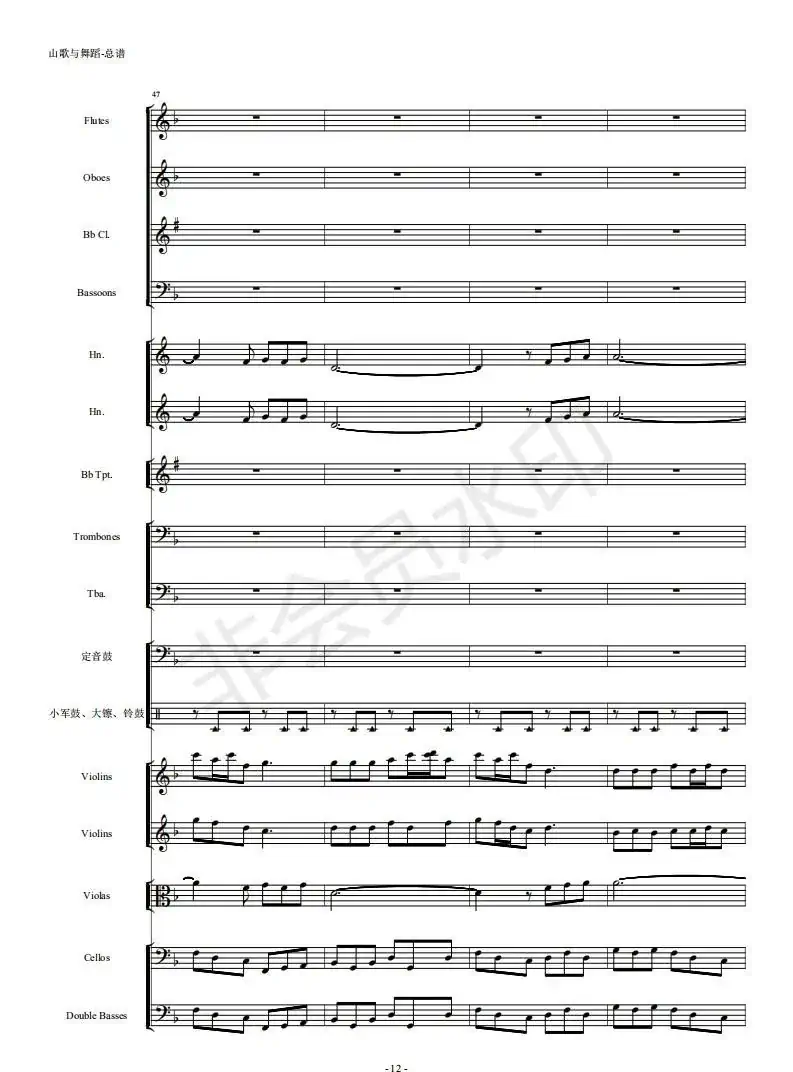 河南民歌组曲（第三乐章）