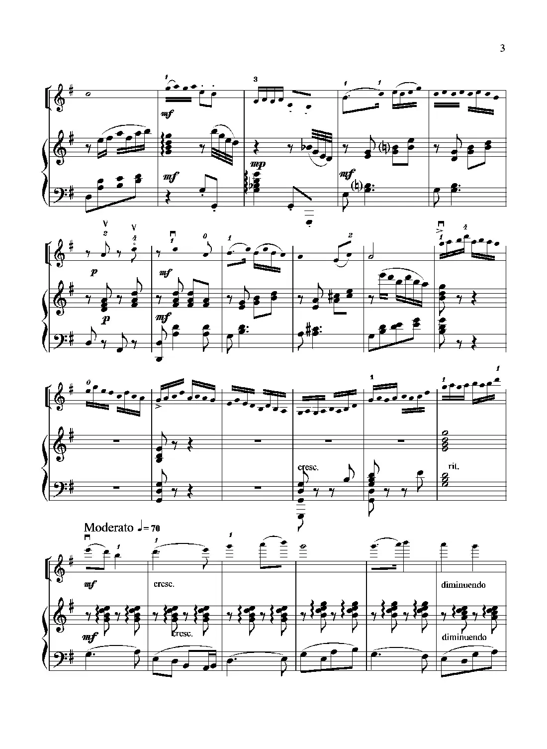 扑蝶舞曲（小提琴独奏+钢琴伴奏）