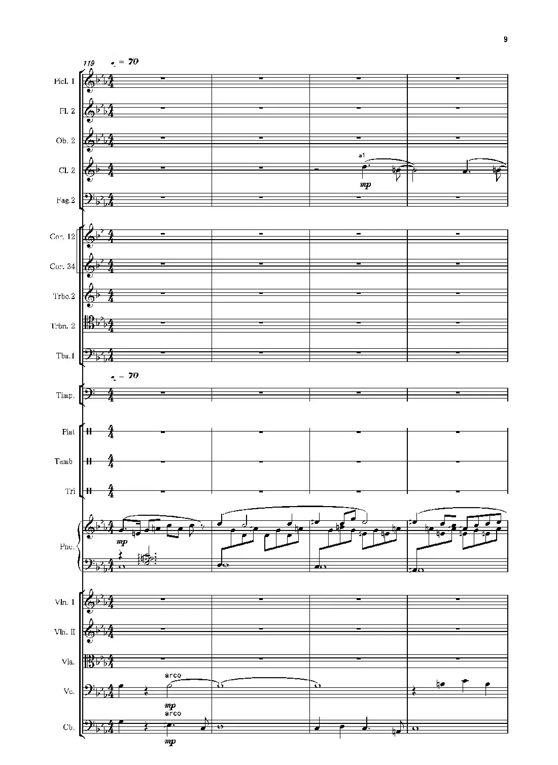 第二钢琴协奏曲(第一·二·三乐章)(管弦乐作品)