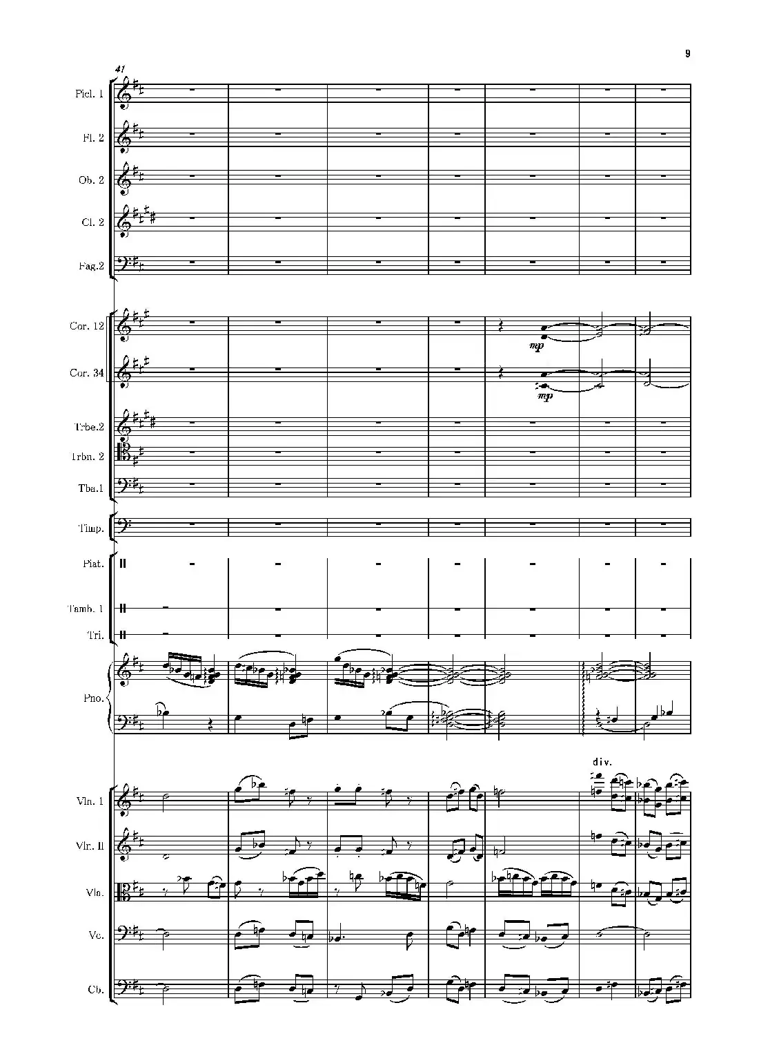 第二钢琴协奏曲(第一·二·三乐章)(管弦乐作品)