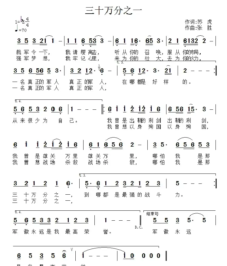三十万分之一（2015年大裁军之歌）