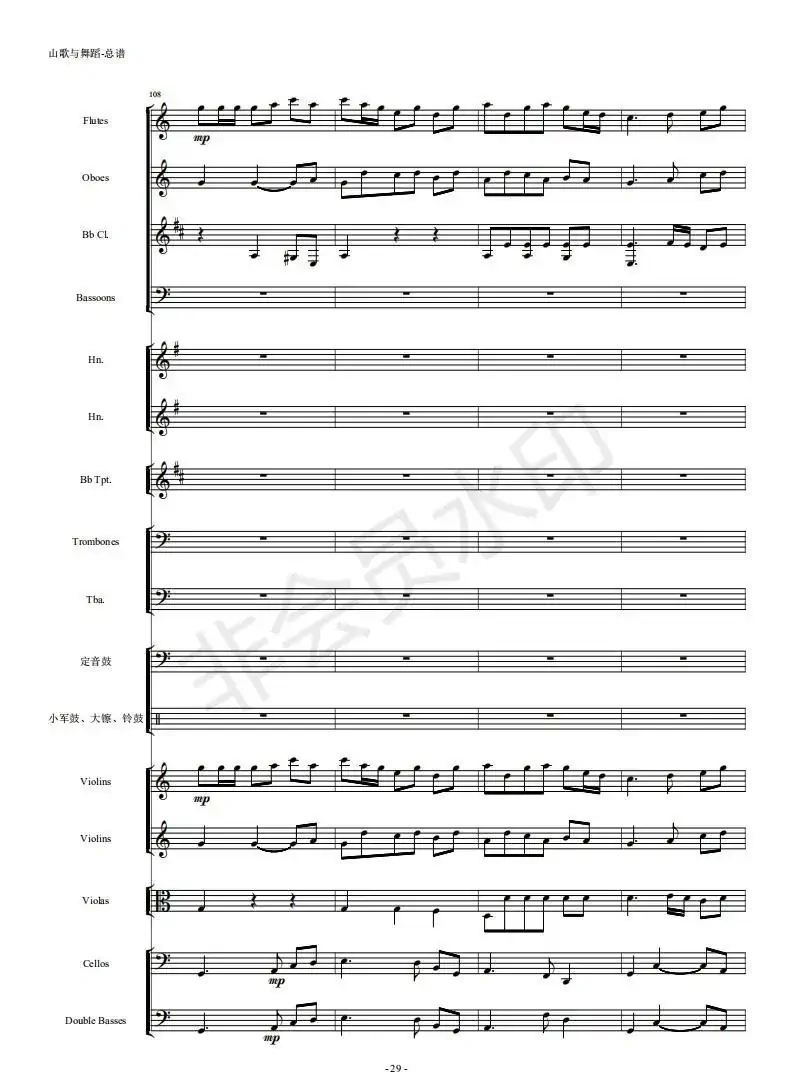 河南民歌组曲（第三乐章）